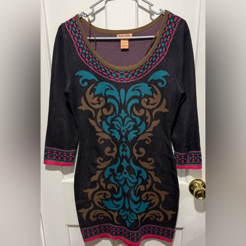 Flying Tomato Bodycon Sweater Dress